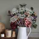 12 Pack Happy Retirement Centerpiece Sticks Officially Retired Table Flower Centerpieces Sticks No Work Zone Floral Decorations for Retirement Theme Birthday Party Centerpieces Supplies Silver