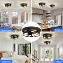 SKEJAO 13 inch Black Flush Mount Ceiling Light Fixture, 3-Light, Close to Ceiling, Ideal for Hallway, Kitchen, Farmhouse, Bedroom, Pack Of 2