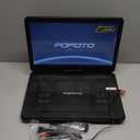 17.5 Portable DVD Player with 15.6 Large HD Screen, 6 Hours Rechargeable Battery, Dual Speakers, Region Free, Remote Control, Support Multi-Format Sync TV, USB/SD, Black