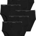 Jockey Mens Underwear Briefs - Classic Low Rise Design, Pack of 6 - Authentic Mens Underwear for Comfort and Quality (Black)