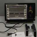 JASUN Portable Space Heater Electric Radiant Heater Fast Heating with Adjustable Thermostat, Portable Indoor Heater with Handle Quiet Energy-Saving 1250W/1500W for Office Home Garage Bedroom Black