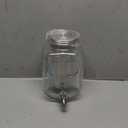 BTaT- Cold Brew Coffee Maker, 1 Gallon Mason Jars Drink Dispenser, Gallon Cold Brew Coffee Maker, Iced Tea Maker, Cold Brew Coffee Carafe, Beverage Dispenser, Glass Dispenser, Cold Brew System (Steel)