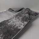 TRUEDAYS Abstract Rug 5x7 Washable Rug - Modern Black and White Area Rug with Abstract Patterns for Entryway Living Room Bedroom - Soft Non-Slip Low Pile Abstract Rug Indoor Carpet for Home Dcor