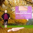 2 Pack 60 Inch Halloween Inflatable Body Inflatable Mannequin Full Body Blow up Halloween Body Prop DIY Fake Scary Prop Decorations for Halloween Decor Display