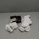 Under Armour Unisex-Adult Training Cotton Quarter Socks 6 Pack (Small, (100) White / White / Black)