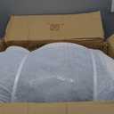 Bean Bag Chair Lazy Bean Bag Sofa, Floor Beanbag Chairs with Stuffed High-Density Foam, Memory Foam Bean Bag Sofa for Living Room, Bedroom and Office (White)