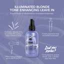 Bumble and bumble. Illuminated Blonde Tone Enhancing Purple Leave-in Treatment Spray | Neutralize Brassiness | Heat Protection, Hydrating, Anti Frizz, Color Safe | Curl, Wavy, Straight, 4.2 Fl Oz