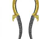 2 Pcs Plastic Sword Toy Sword Fake Knife Cosplay Sword Legendary Viper Sword Styling Cool Knife Fake Sword Role Playing Accessories Pirate Costume Prop Knife Sword (Snake Belly Dagger)