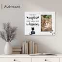 Cat Memorial Wooden Picture Frame Gifts for Loss of Cat, Angels Have Wings And Whiskers, Pet MemorialSympathy Gifts, Fits 4x6 Photo Frame (White)