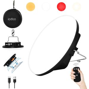 16500mAh 60W Rechargeable Camping Light with Remote 3000LM 2700/4000/6500K LED Camping Lantern Portable IP65 Waterproof Tent Lights Power Failur