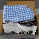 Powerful Handheld Fabric Steamer - 1800W with Fast Ceramic Heat-Up Plate, 2-in-1 Ironing & Wrinkle Remover, Steam Nozzle, Lint Brush - Blue, for US 120V Only