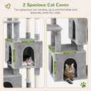 Globlazer Cat Tower for Indoor Cats, Heavy Duty Cat Trees for Large Cats Adult Big Cats Maine Coon Cat Tree Tower with Scratching Post, Extra Large Top Perch, Cat Condos, F61, Light Grey, 61inch