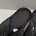 ULTRAIDEAS Women's Popcorn Flip Flop House Slipper with Memory Foam (9-10, Black)