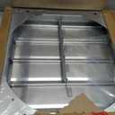 16 Inch Galvanized Shutter Exhaust Louver Vent, Automatic Gravity Shutter Louver Vent for Home Attics, Workshops, Barn, Greenhouse (Motor&Blades are not Included)