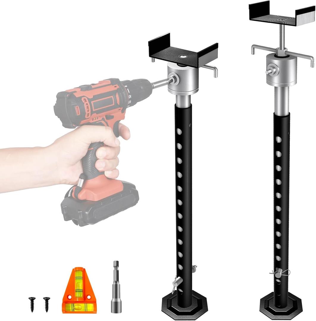 RV Slide Out Support Jacks, Adjustable from 25" to 53" Heavy Duty Quick Lift Slide Out Stabilizer up to 5000 lbs Capacity Each,Set of 2 Travel Trailer Stabilizers for Travel Camper RV