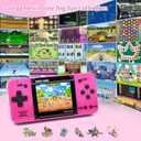 Handheld Game for Kids -Preloaded 220 Retro Video Games, Portable Gaming Player with Rechargeable Battery 3.0" LCD Screen, Mini Arcade Electronic Toy Gifts for Boys Girls (Red), 2.8 inches x 5.9 inches x 0.7 inches