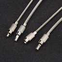 BiyrlyStainless Steel Keyrings,Round Key Rings for Flat Keychains For Home Car Office Keys Attachment (Silver)