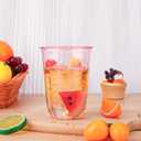50pcs 500ml/16oz Disposable Stemless Glasses,PET Disposable Drinking Cups,Cold Party Clear Plastic Wine Glasses for Parties Birthday,Wedding,Meeting,Christmas Party Supplies. (Pink)