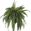 Nearly Natural 6774 22in. Large Boston Fern Hanging Basket,Green