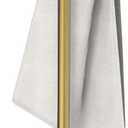 Hand Towel Holder Stand, SUS304 Stainless Steel Weighted Hand Towel Stand for Bathroom Kitchen Countertop Towel Stand with Double Stand Hand Towel Ring Total Height 18"(Brushed Gold)