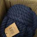 Blue Rope Knot Cotton Door Stop (6.25" Round)