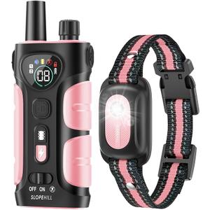 SLOPEHILL Dog Shock Collar,4200FT Dog Training Collar with Remote,Pink | IP68 Waterproof e Collar with Beep,Vibration,Safe Shock,Light,No Shock Mode,Shock Collar for  Dog 