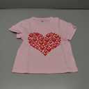 Toddler Valentine's Day Shirts Boys Girls Love Heart Graphic T-Shirt Valentine Short Sleeve Tee Tops