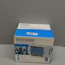 BLACK+DECKER Desktop Air Cooler, Personal Portable Fan with 3-Speeds, Evaporative Air Cooler with 0.5L Water Tank, Air Cooler Fan for Desk, Home, Office, Bedroom, and more, BDMC10, White/Gray