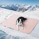Soulbond Cooling Mat for Extra Large Dogs - 60"x80" Washable Cooling Pad for Puppy, QMAX>0.3, Anti-Slip Bottom, Portable Summer Pet Cool Kennel Bed Pad for Outdoor/Indoor/Cars/Travel Use, Pink