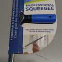 Professional Squeegee - Premium Quality Silicone Rubber Blades with Ergonomic Handle for Streak-Free Cleaning - Perfect for Windows, Shower Doors, and Railings