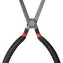 37960 Electrical Disconnect Pliers, 8in Automotive Electrical Connector Disconnect Pliers Long Spark Plug Disassembly Pliers Tools for Push Tab Style Plugs (1*Black straight)