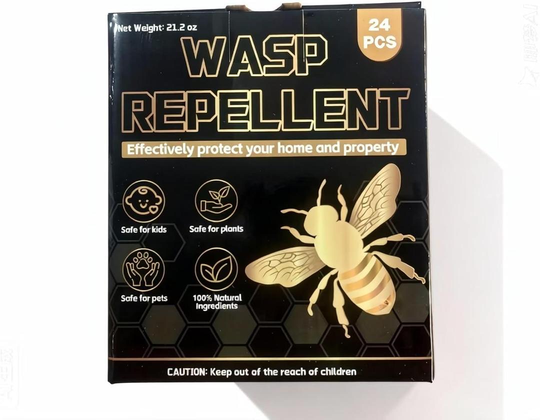 36 Pack Peppermint Oil Wasp & Bee Repellent, Natural Carpenter Bee Repellent for Yellow Jackets, Hornets, Mud Wasp Deterrent for Indoor Outdoor Patio Garden Porch | Long-Lasting Protection | Pet Safe