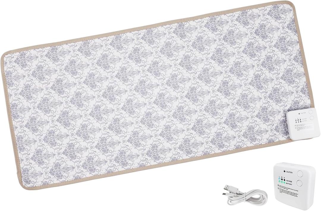 DOGNESS Rechargeable Pet Shock Mat, 31"x15" Safe Cat Repellent Mat Electronic Training Pads Keep Dogs and Cats Off Couch, Bed, Indoor Cat Deterrent Mat (Elegant Printing)