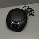 GPX, Inc. Portable Top-Loading CD Boombox with AM/FM Radio and 3.5mm Line in for MP3 Device - Black (Pack of 1)