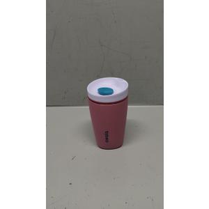 Owala SmoothSip Slider Insulated Stainless Steel Coffee Tumbler, Reusable Iced Coffee Cup, Hot Coffee Travel Mug, BPA Free 12 oz, Purple/Pink (Crochet Queen)