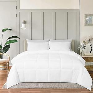 2 Pack White Comforters, All Season Soft Down Alternative Comforter 
