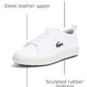 Lacoste Women's G Elite Sneaker, White/Dark Grey, 9.5