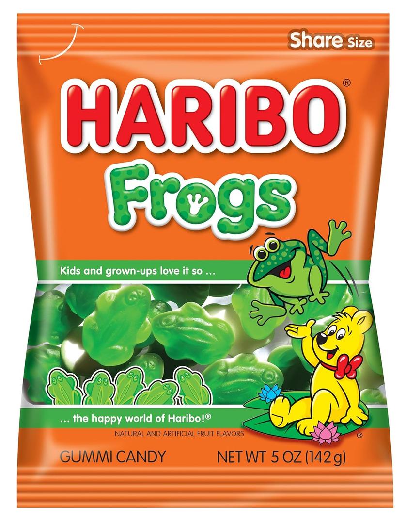 Haribo Gummy Frogs, 5 Oz (EXP 03/01/27)
