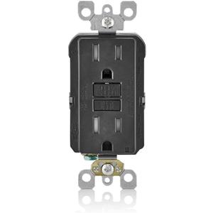 Leviton Black R05-Gftr1-0Ke 15A Tamper-Resistant, No Size