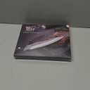 Steak Knives Set of 8, 4.8 Inch Carbon Steel Japanese Style Non Serrated Dinner knives with Wooden Handle, Damascus Pattern Full Tang Design, Housewarming Holiday Cooking Gifts (Brown)