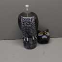 Solar Powered Garden Owl with Motion Detection, Rotating Head, Realistic Hoots and Silent Mode, Outdoor Statue and Sculpture, Owl Decoration for Home, Garden, Patio and Lawn