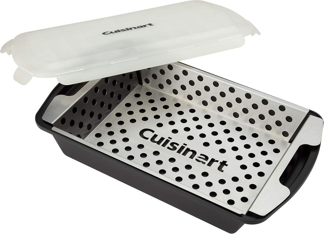 Cuisinart CMT-200 Marinade and Grilling Basket Set, Stainless Steel