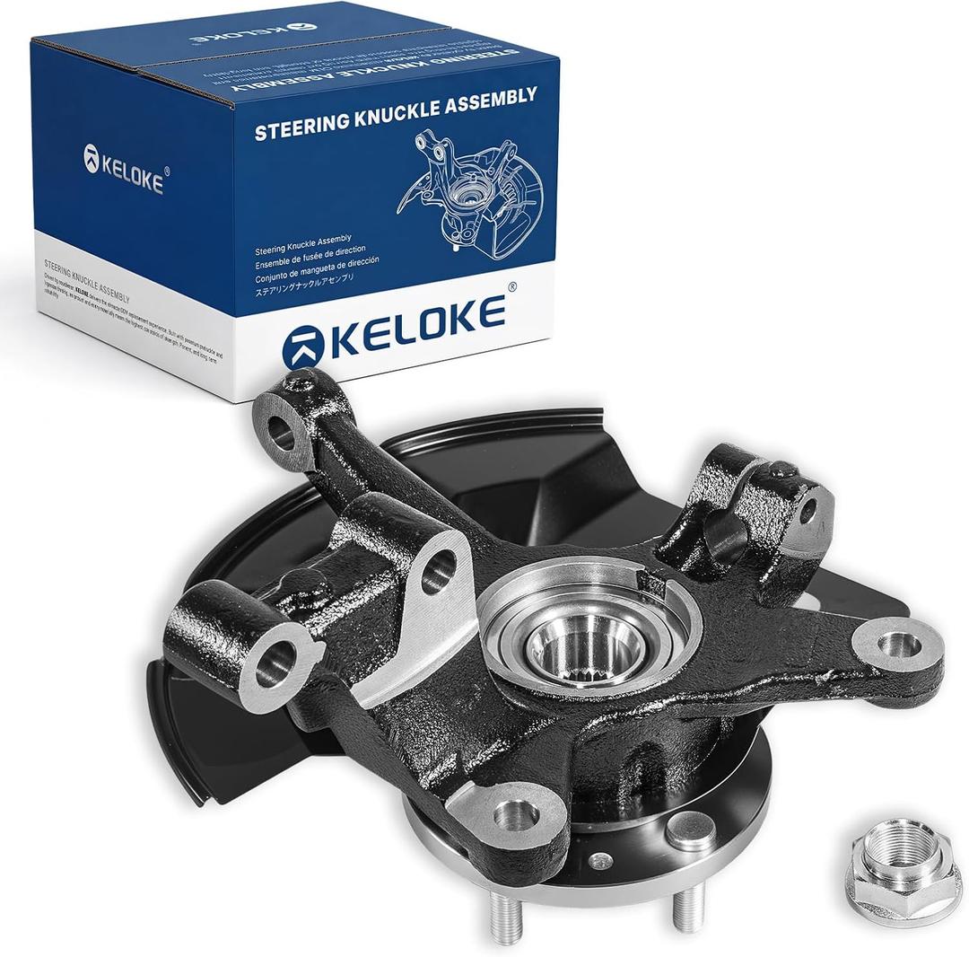KELOKE Steering Knuckle & Wheel Bearing Hub Assembly, For Mazda