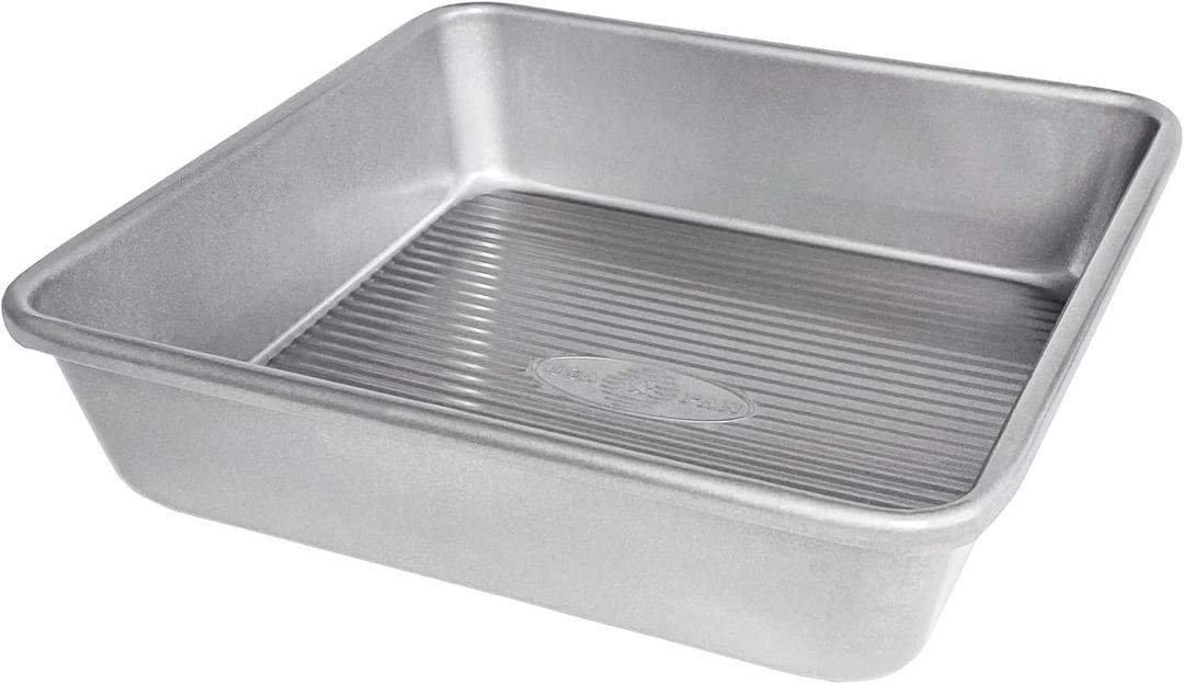 USA Pan Bakeware Seamless Nonstick Square Baking Pan, 8 x 8 x 2