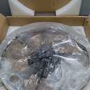 Ceiling Fans with Lights and Remote, 20" Modern Low Profile Ceiling Fan with Light, Stepless Color Temperature Change and 6 Speeds for Bedroom, Kids Room and Living Room (Black)