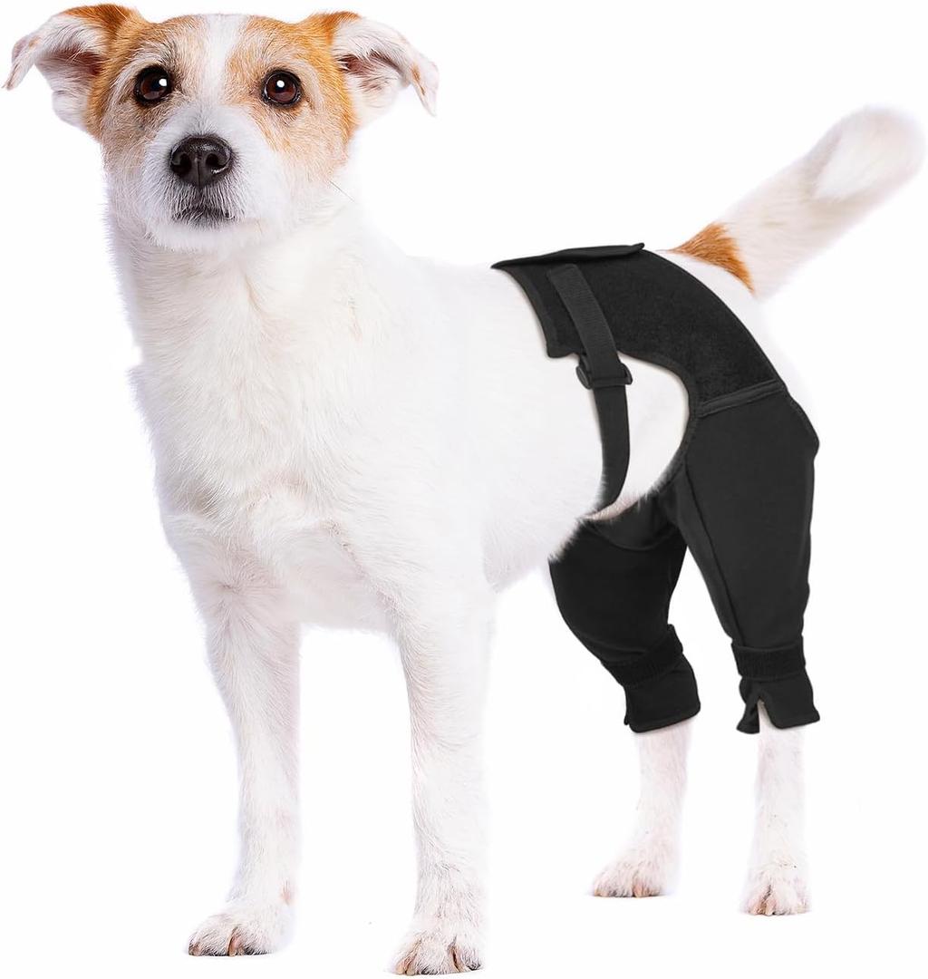 Dog Rear Leg Sleeve to Stop Licking, Breathable Anti-Slip Recovery Sleeve Pants for Wound Protection After ACL/TPLO Surgery, Hot Spots, Lick Granulomas Cone Alternative for Leg Healing, XS