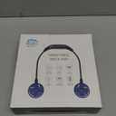 HandFan 5000mAh Portable Neck Fan, Necklace Fan Battery Operated Max 26hrs working, Wearable Fan Rechargeable 6 Speeds, Hands-Free Fan 360 Adjustable for Outdoor Activities Travel Office Home (Black)