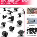 VEXTRO Dent Puller Kit, Dent Removal Kit for Car Auto Body - Paintless Dent Repair with Slide Hammer, Dent Puller Tabs for Hail Damage, Door Dings, Auto Dent Pulling and Car Dent Repair PDR kit -2