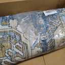 Washable Area Rugs - Perfect for Living Room, Bedroom, Kids Room, Nursery - Stain & Water Resistant Non-Slip, Pet & Child Friendly, Vintage Tribal Area Rugs (Navy, 5' x 7')
