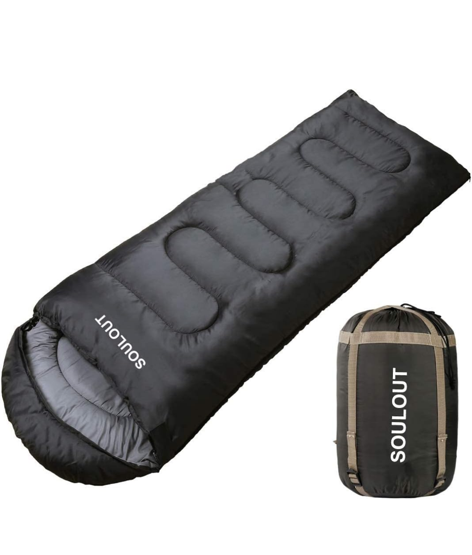 Sleeping Bag,3-4 Seasons Warm Cold Weather Lightweight, Portable, Waterproof Sleeping Bag with Compression Sack for Adults & Kids - Indoor & Outdoor: Camping, Backpacking, Hiking